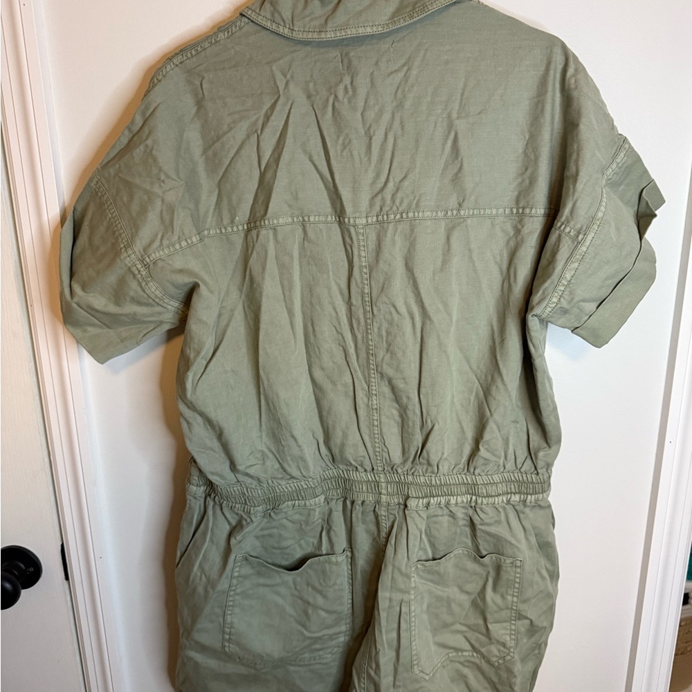 Oat New York Olive Green Collared Shirt - Picture 3 of 3